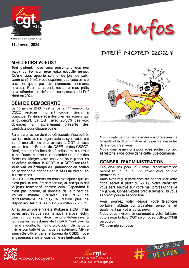 Compte Rendu CGT Drif Nord Constitutive Janvier 2024